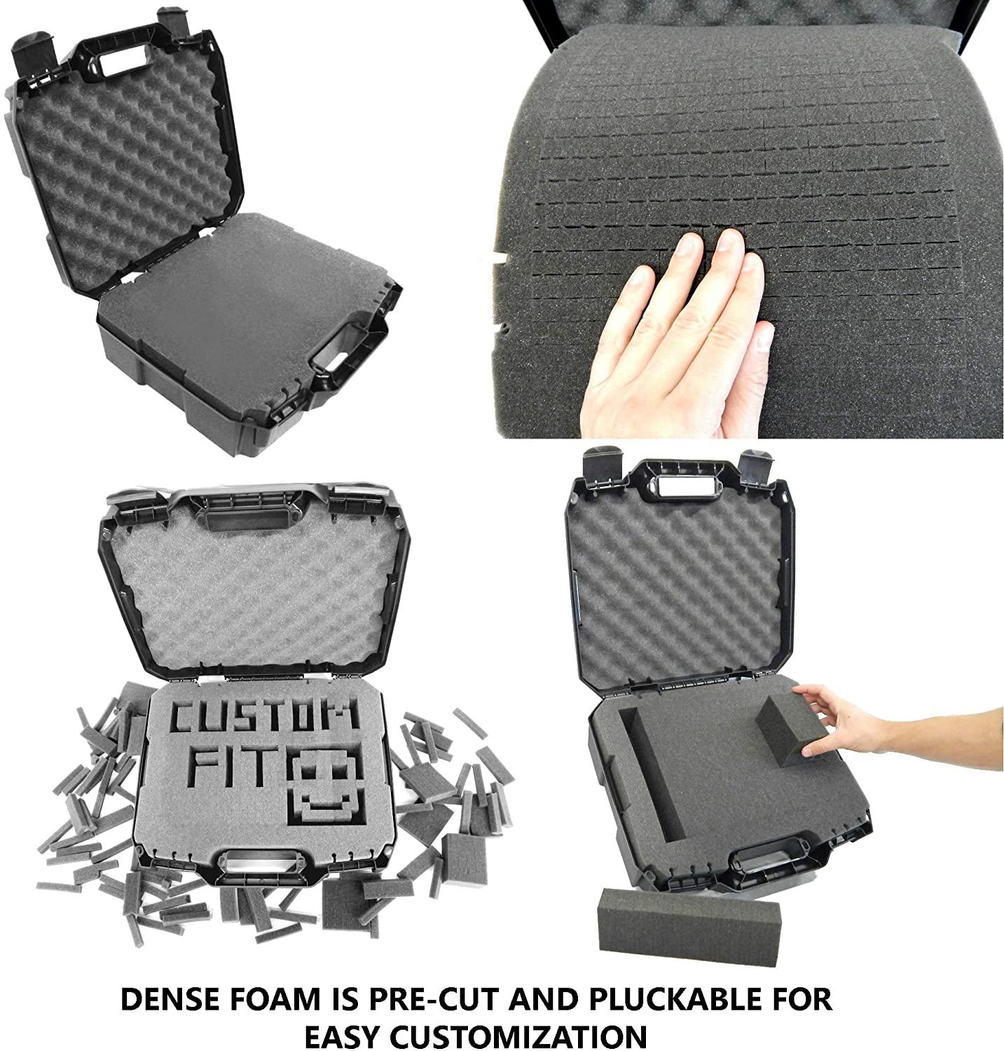 CASEMATIX Hard Protective Case for USB Microphones - Compatible with HyperX QuadCast, Blue Yeti X, Razer Seiren X, Samson G Track Pro - Durable Storage for Recording & Gaming Accessories - Perfect for Studio, Streaming & Travel Protection
