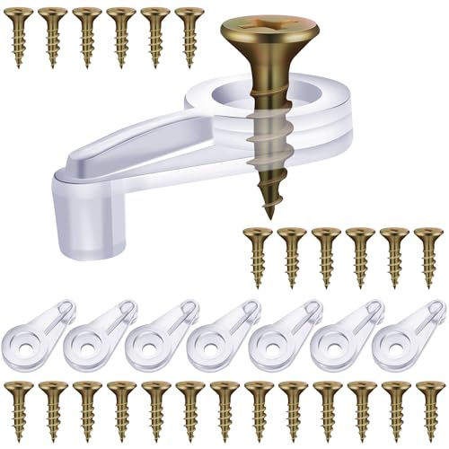 Transparent with Gold Screw