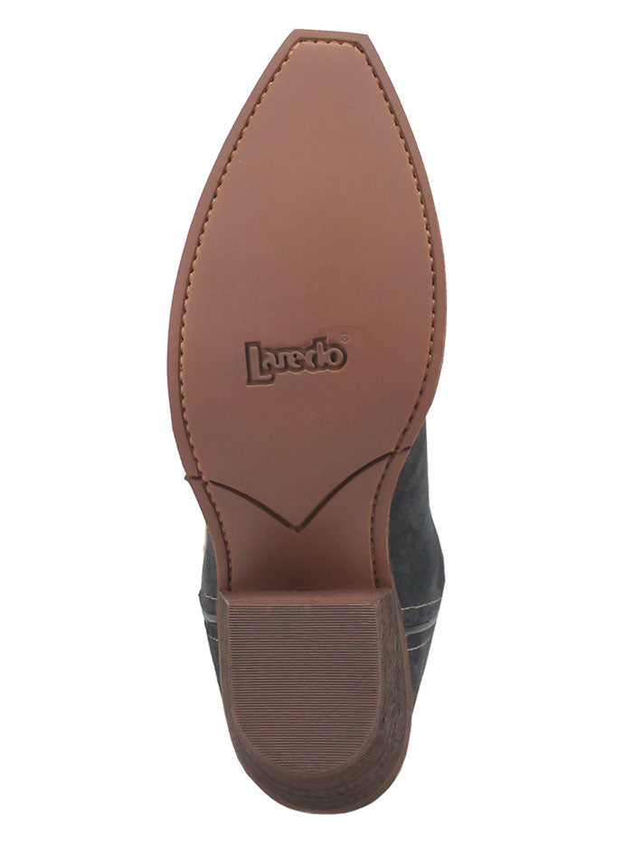 Laredo 20009 Women's KAMA Leather Boots in Navy & Tan - Comfortable Western Style Boots for Cowgirl Fashion and Country Dancing