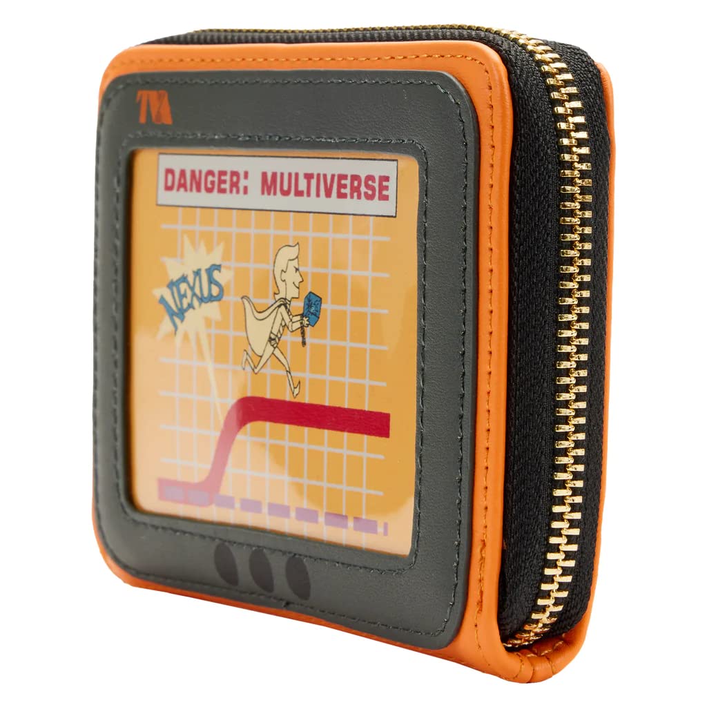 Loungefly Marvel Loki TVA Miss Minutes Zip Around Wallet - Official Disney Merchandise for Marvel Fans | Perfect for Cosplay, Collectors & Everyday Use