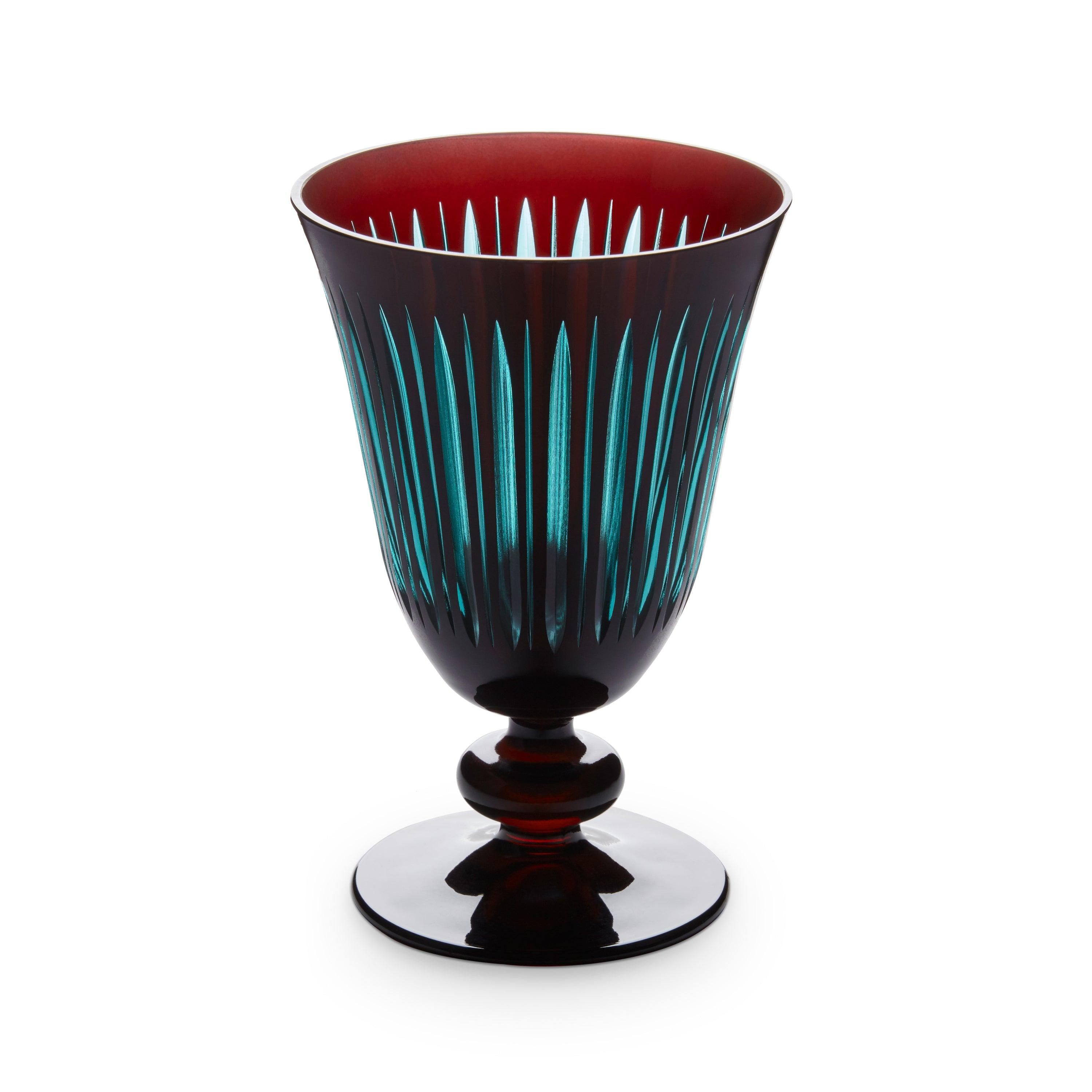 Premium Prism Wine Glasses - Elegant Bordeaux Crystal Set of 4 - Perfect for Dinner Parties, Weddings & Wine Tasting Events