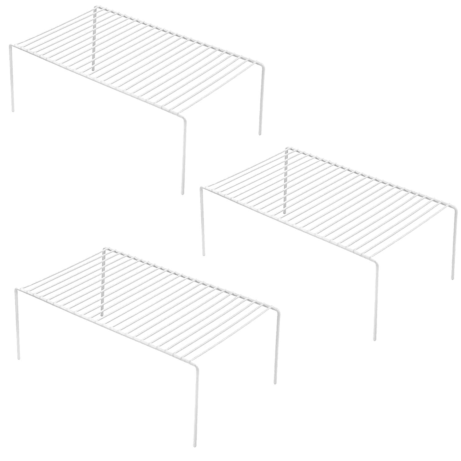 3-Tier Metal Wire Kitchen Cabinet Organizer Set (15.7