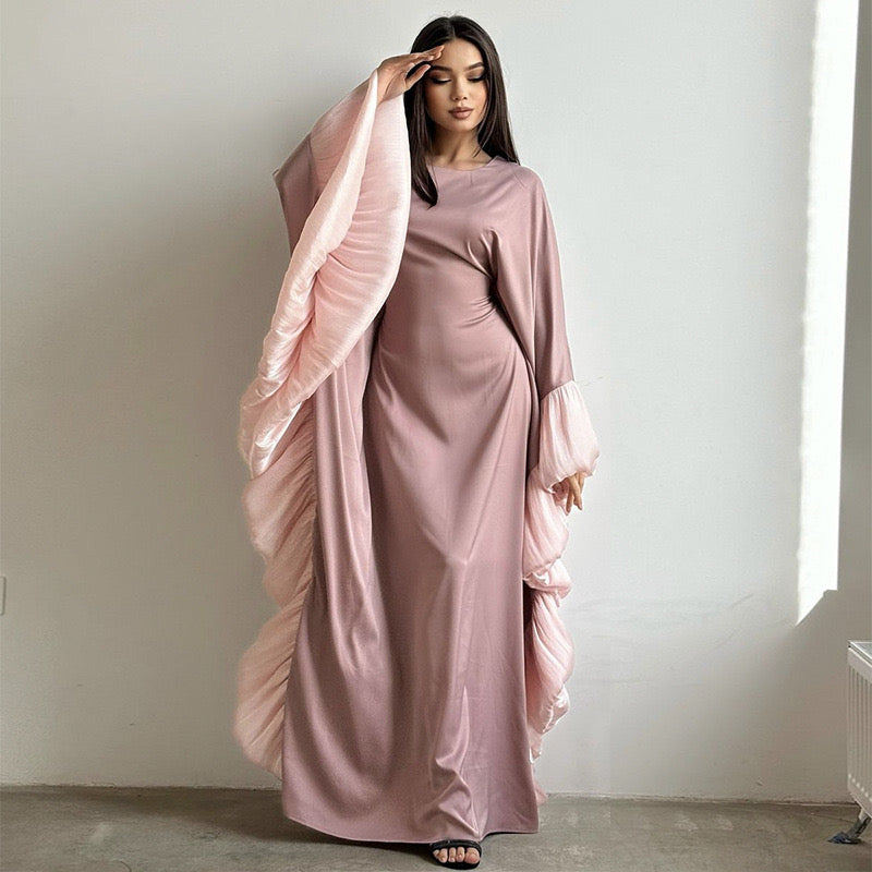 Elegant Glinda Butterfly Abaya for Women - Modest Islamic Prayer Dress - Perfect for Eid, Ramadan & Special Occasions
