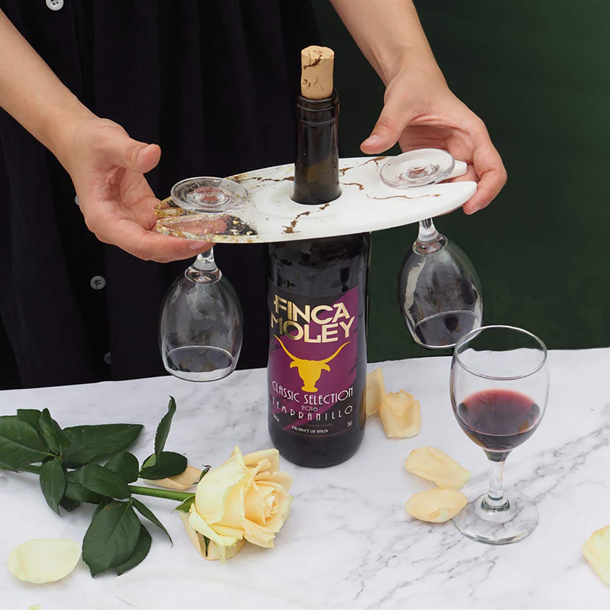 Premium 3-Piece Resin Silicone Mold Set for DIY Wine Rack & Coaster Making - Durable Casting Molds for Glasses Holder and Home Decor Projects - Perfect for Crafting Unique Gifts and Party Accessories