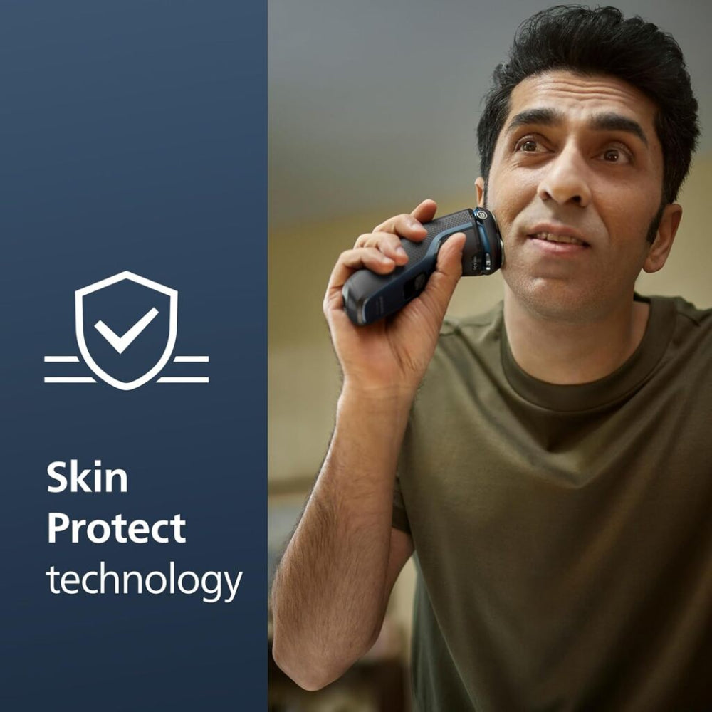 PHILIPS S3343/13 Electric Shaver Series 3300 Wet & Dry - Rechargeable Cordless Men's Razor for Smooth Shaving at Home or Travel | Perfect for Daily Use & Grooming