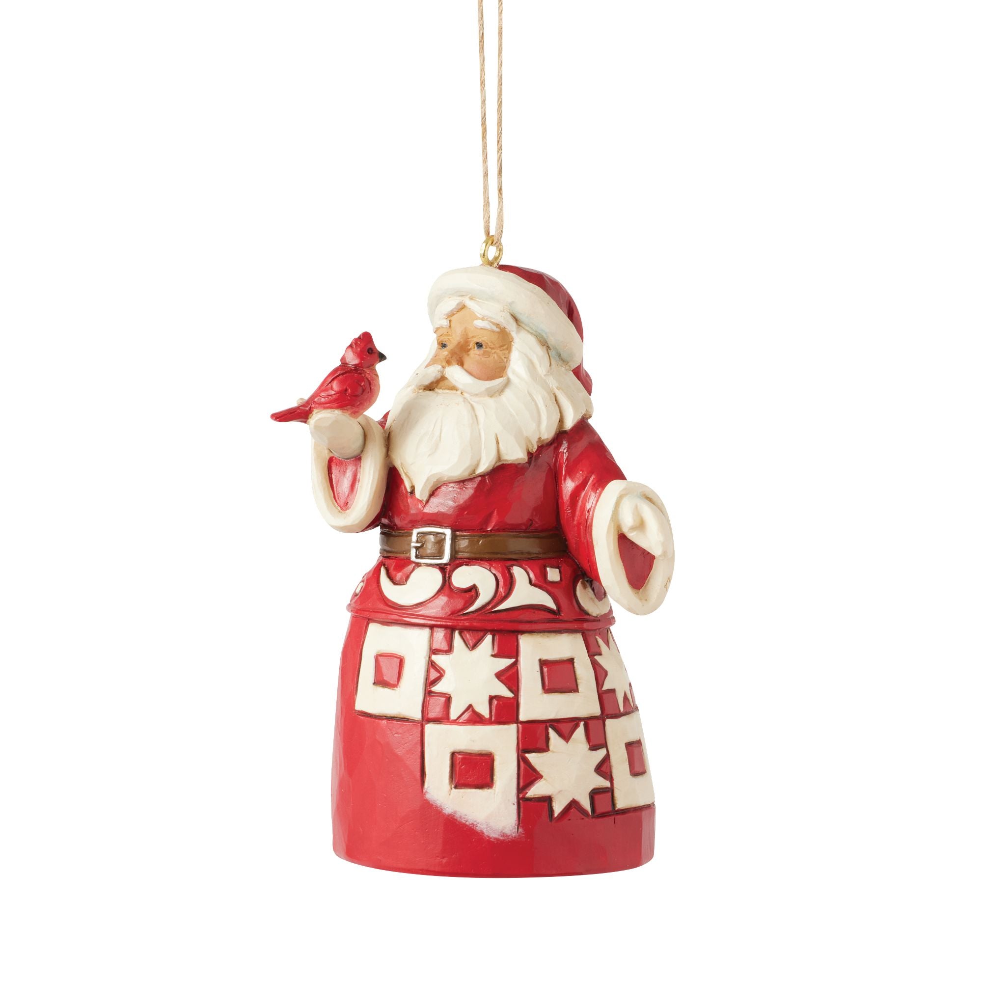 Handmade Nordic Noel Santa Claus Christmas Ornament - Festive Holiday Decor for Tree, Mantel & Gift Giving