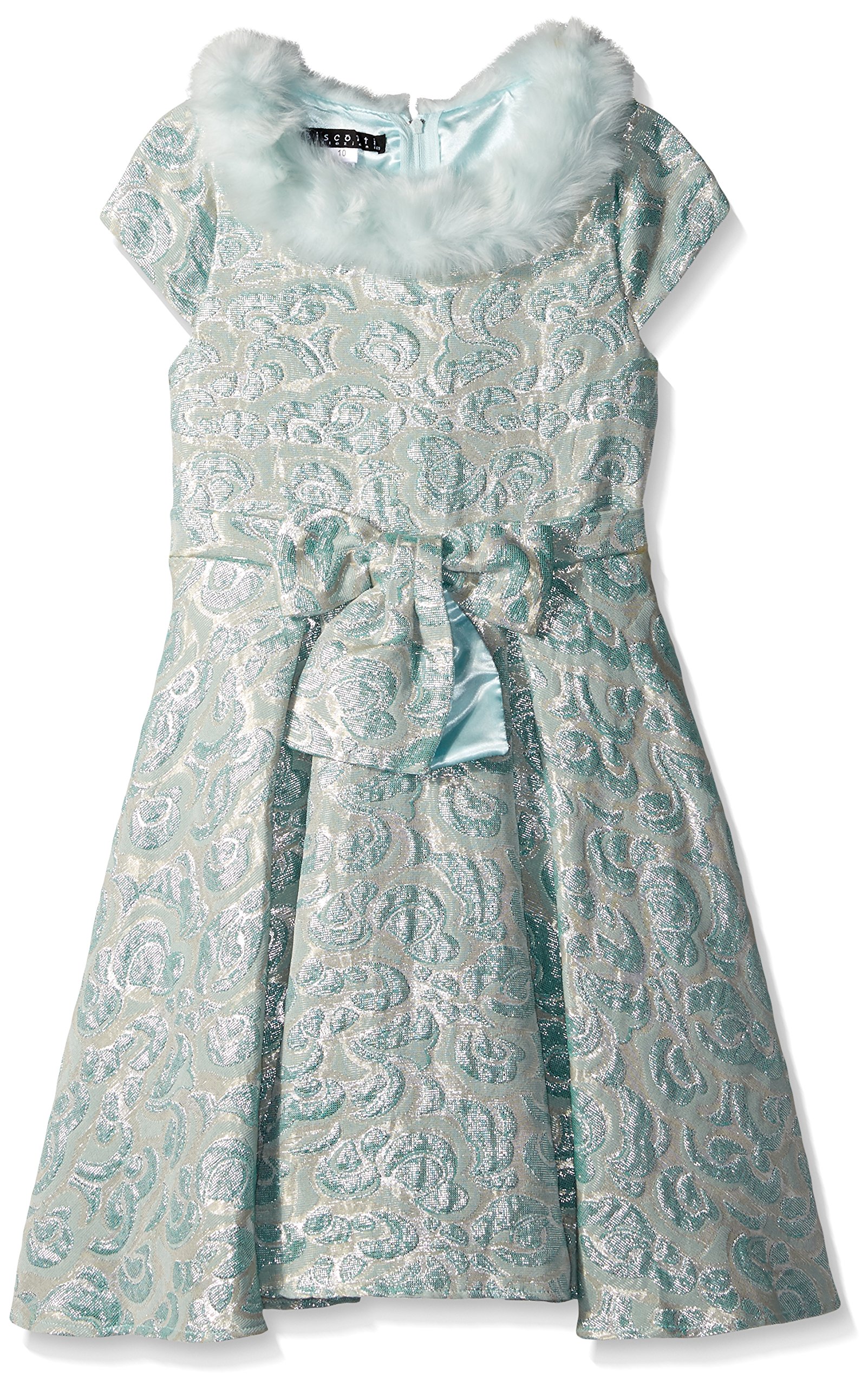 Biscotti Girls' Charmed Life Dress with Faux Fur Trim | Elegant & Cozy Kids' Party Dress for Holidays & Special Occasions