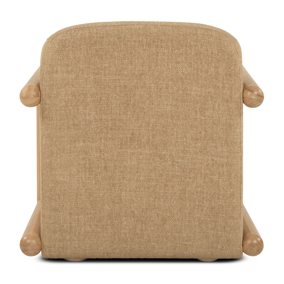 Hubert Textured Fabric Armchair - Modern Accent Chair for Living Room, Bedroom & Office - Comfortable Upholstered Lounge Chair with Sturdy Wooden Legs