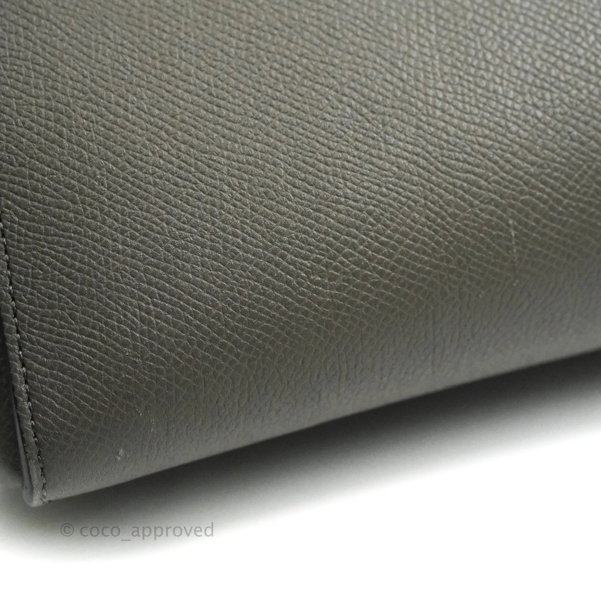 Celine Mini Belt Bag in Grey Grained Calfskin with Gold Hardware - Perfect for Everyday Use, Work & Travel