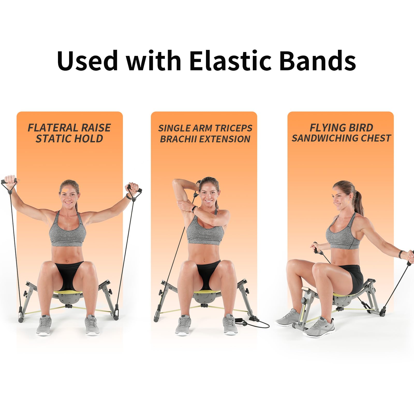 WONDER CORE Hip Thrust Machine - Home Gym Equipment for Butt & Thigh Workouts with Resistance Bands | Abdominal, Waist & Hip Exercise Machine for Women & Men | Perfect for Home Fitness & Toning