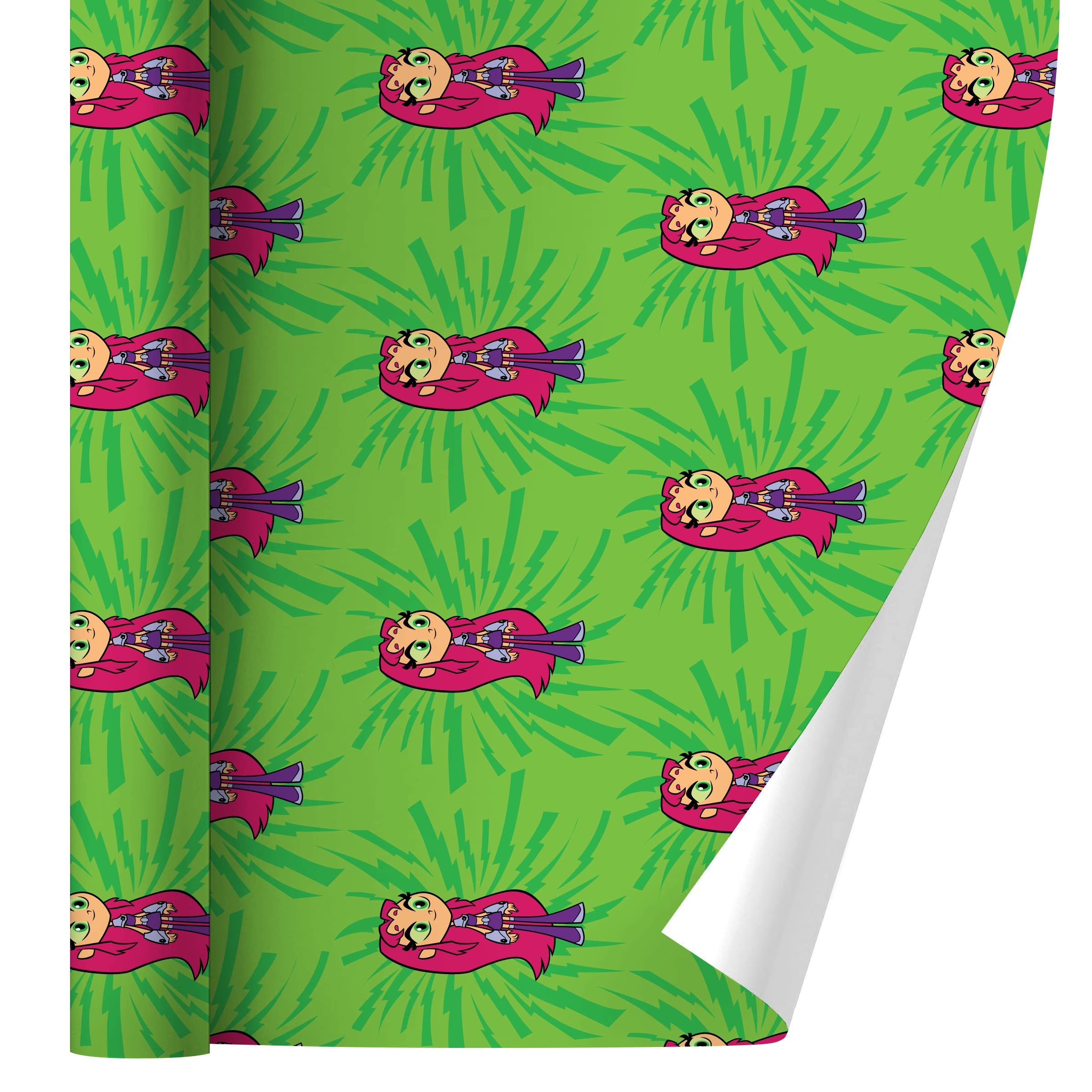 Teen Titans Go! Starfire Wrapping Paper - Gift Wrap Rolls for Birthdays & Parties