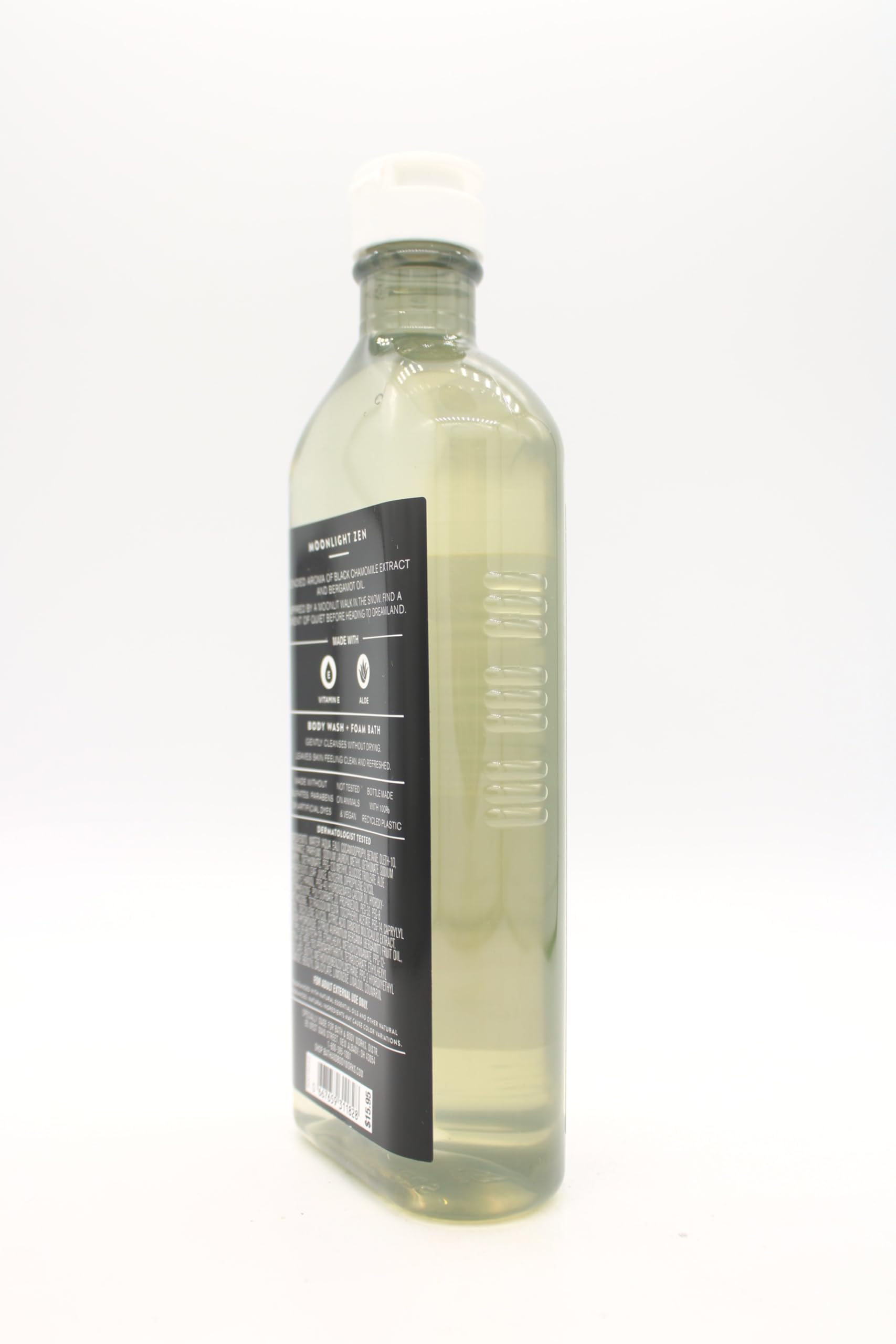 Moonlight Zen Black Chamomile Foam Bath & Body Wash - 10 fl oz | Relaxing Aromatherapy Shower Gel for Stress Relief & Better Sleep