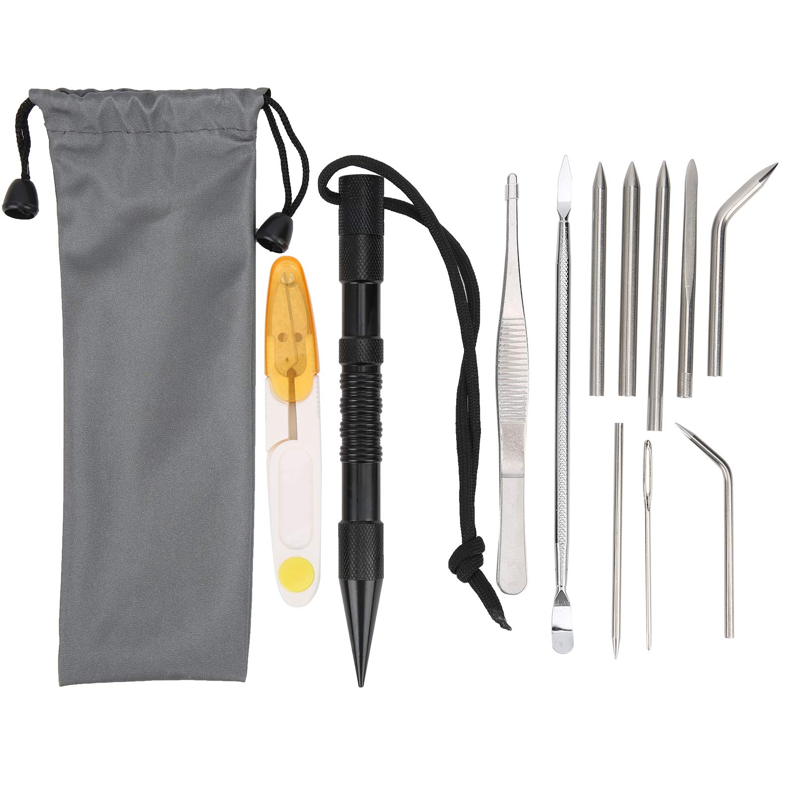 Premium Aluminum Sewing Needles Kit - DIY Knitting & Parachute Cord Needles for Bracelet Making | Perfect for Crafting, Jewelry Design & Outdoor Gear Repair