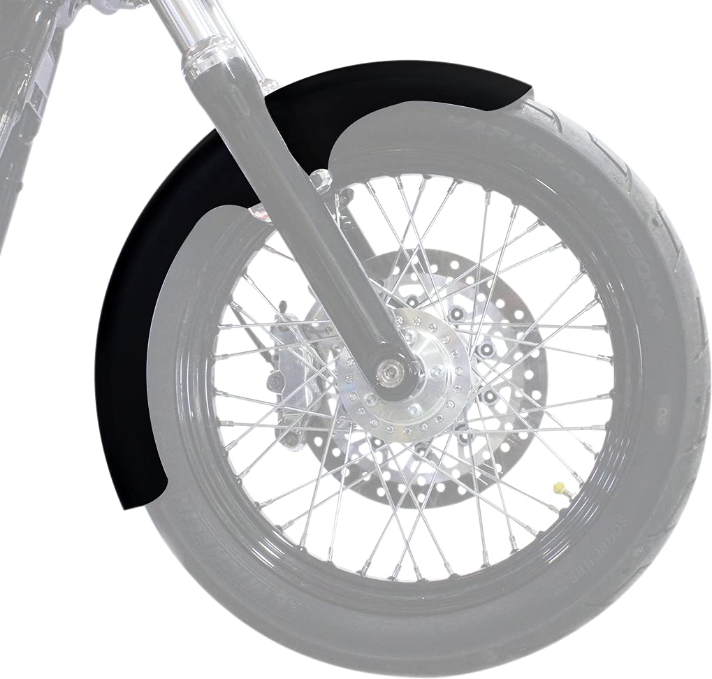 Klock Werks KW05-01-0496-R Hugger Series Front Fenders with Mounting Blocks - Tapered Front Leg for Harley Davidson Motorcycles | Perfect for Custom Bike Builds and Road Protection