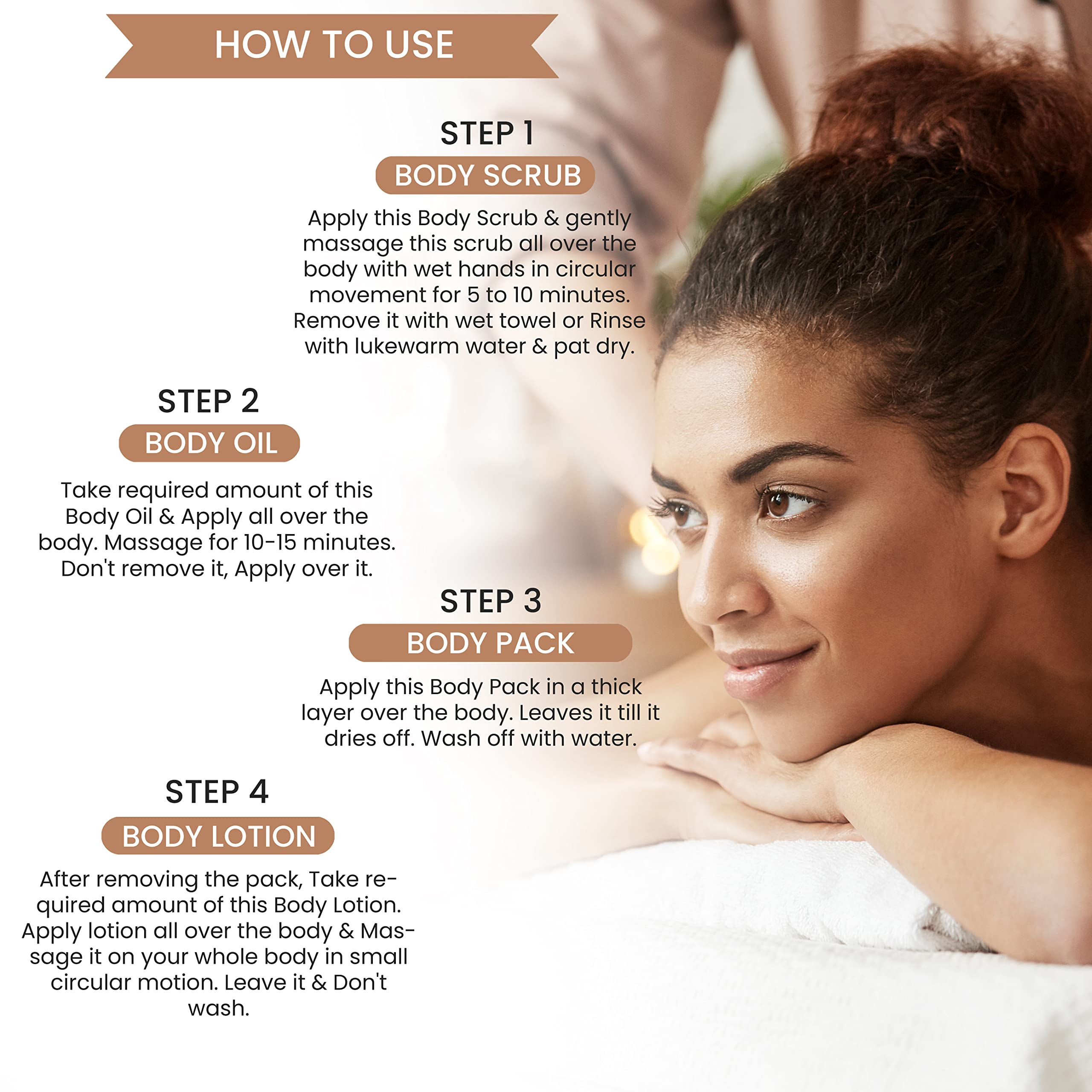 Herbal Tree Body Polishing Massage Kit - Exfoliating & Moisturizing Spa Treatment for Body Toning, Instant Whitening & Tan Removal (950g) | Perfect for At-Home Spa Days, Self-Care Routines & Gift Giving - Women & Men