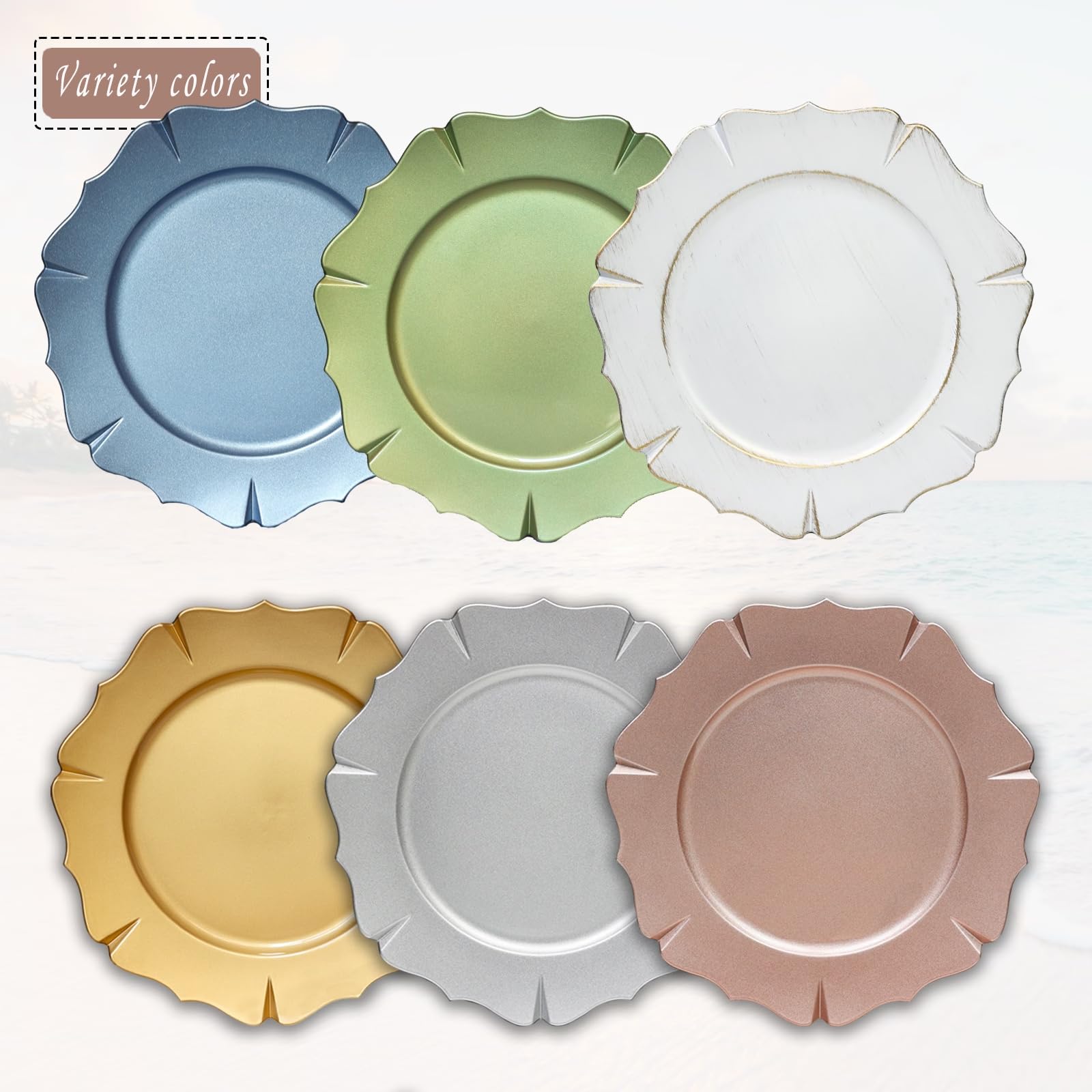 Gold Charger Plates - 13