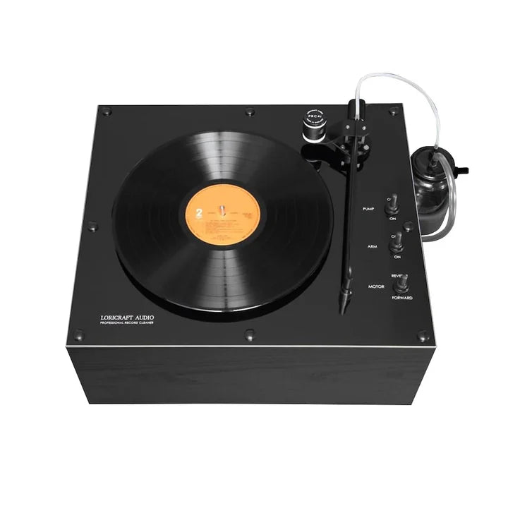 Loricraft PRC6i Professional Vinyl Record Cleaning Machine - Black | Perfect for Audiophiles & Vinyl Collectors | Home & Studio Use