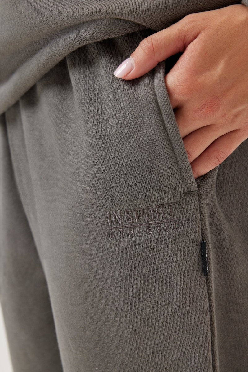 INSPORT Unisex Alaska Trackpants - Slate Gray Athletic Joggers for Men & Women | Comfortable Workout Pants for Running, Gym & Casual Wear