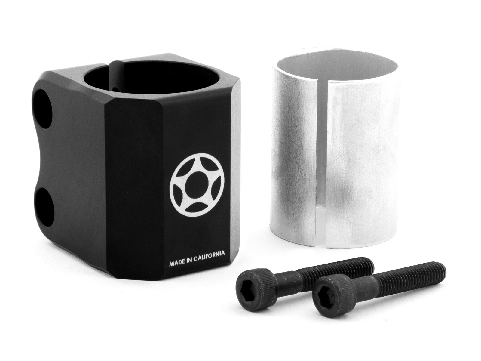 Proto Half Knuckle Double Clamp Black - Heavy Duty Motorcycle Handlebar Clamp for Harley, Honda, Yamaha - Perfect for Custom Bike Builds & Off-Road Adventures