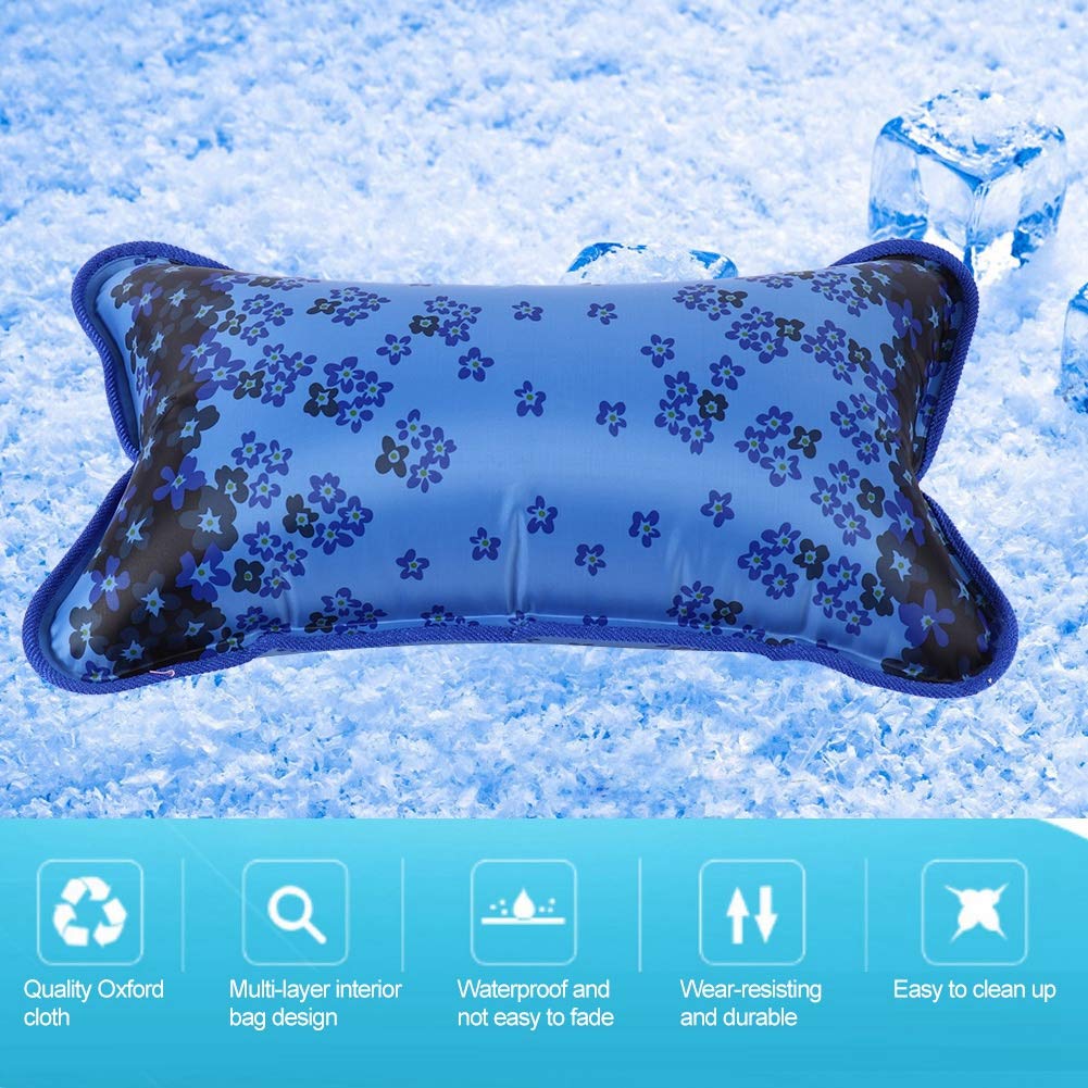 Cooling Water Pillow for Sleeping - Comfortable Water Filled Pillow for Kids, Students & Adults - Office, Car & Travel Use - 55 x 35cm Cooling Seat Cushion for Hot Weather & Pain Relief