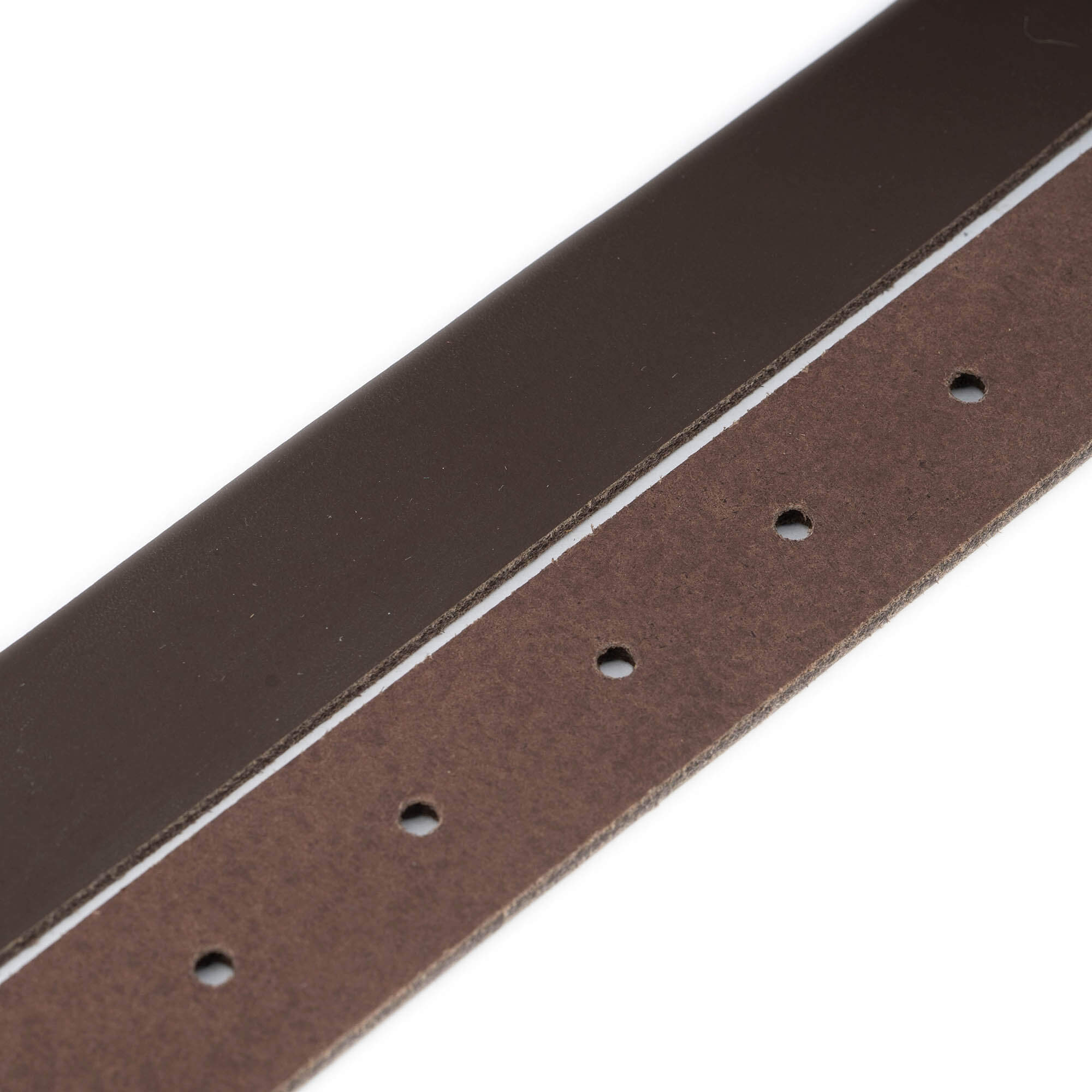2.5cm Dark Brown Genuine Leather Belt Strap Replacement for Dunhill Buckles - Premium Dress Belt for Men, Office & Formal Wear
