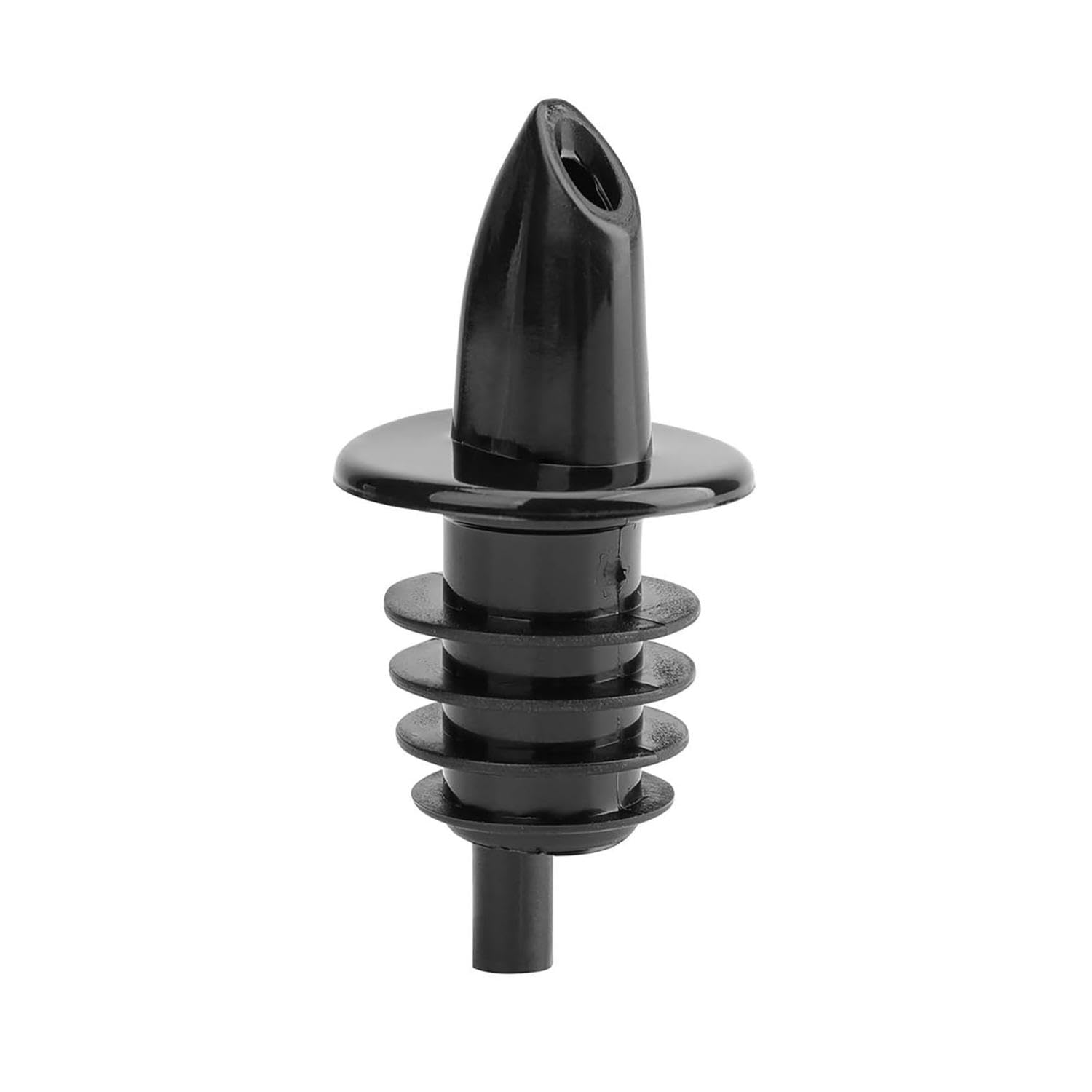 Premium HAZEL Stainless Steel Bottle Pourer - Durable Metal Wine & Liquor Pour Spout for All Bottles (Black) | Perfect for Bars, Restaurants & Home Entertaining