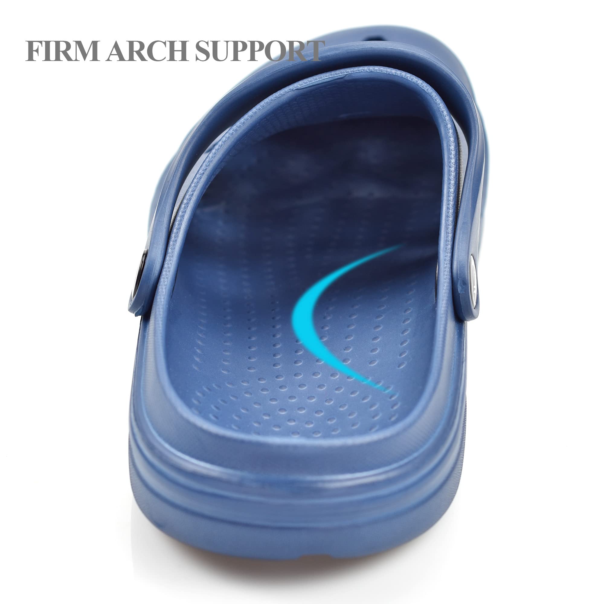 PIMIO Garden Clogs for Women & Men - Slip On Work Shoes with Arch Support, Quick-Dry Water Shoes for Outdoor, Yard Work, Beach & Pool - Comfortable Casual Sandals & Slippers for All-Day Wear