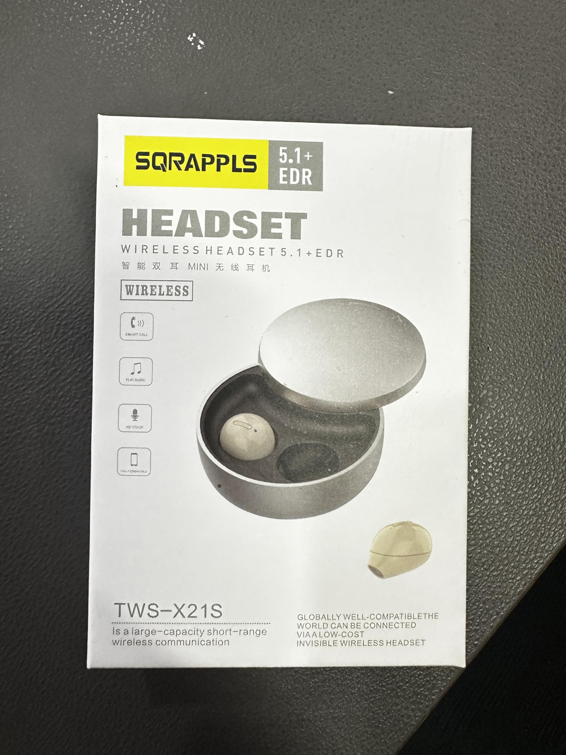 Wireless Bluetooth Earbuds - SZHTFX Mini Invisible Earbuds with Clear Sound for Music, Calls & Work | Perfect for Gym, Commuting & Home Office Use