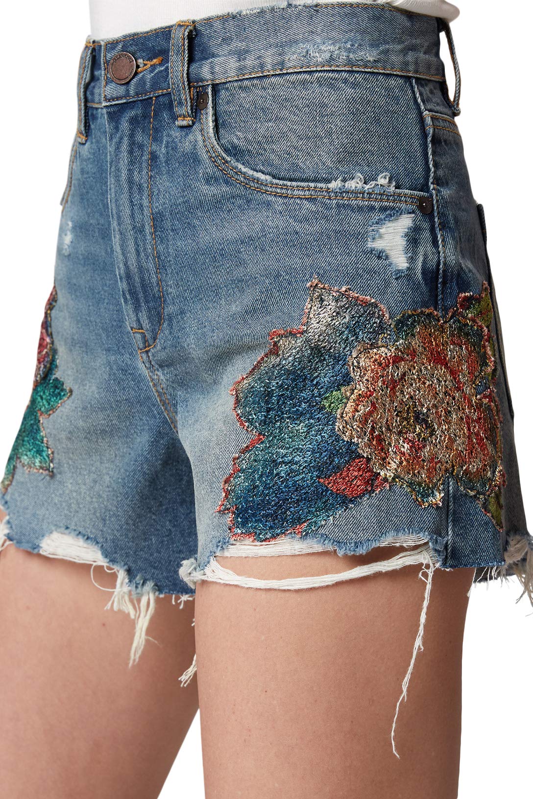 Blank NYC The Barrow High-Rise Floral Detail Shorts - Wild Flower Print, Size 29 (4) | Women's Fashion, Summer Outfits, Casual Wear & Vacation Style