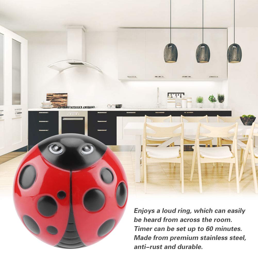 Zetiling 60-Minute Digital Kitchen Timer with Loud Alarm - Perfect for Cooking, Baking, Exercise & Classroom Use (Red)