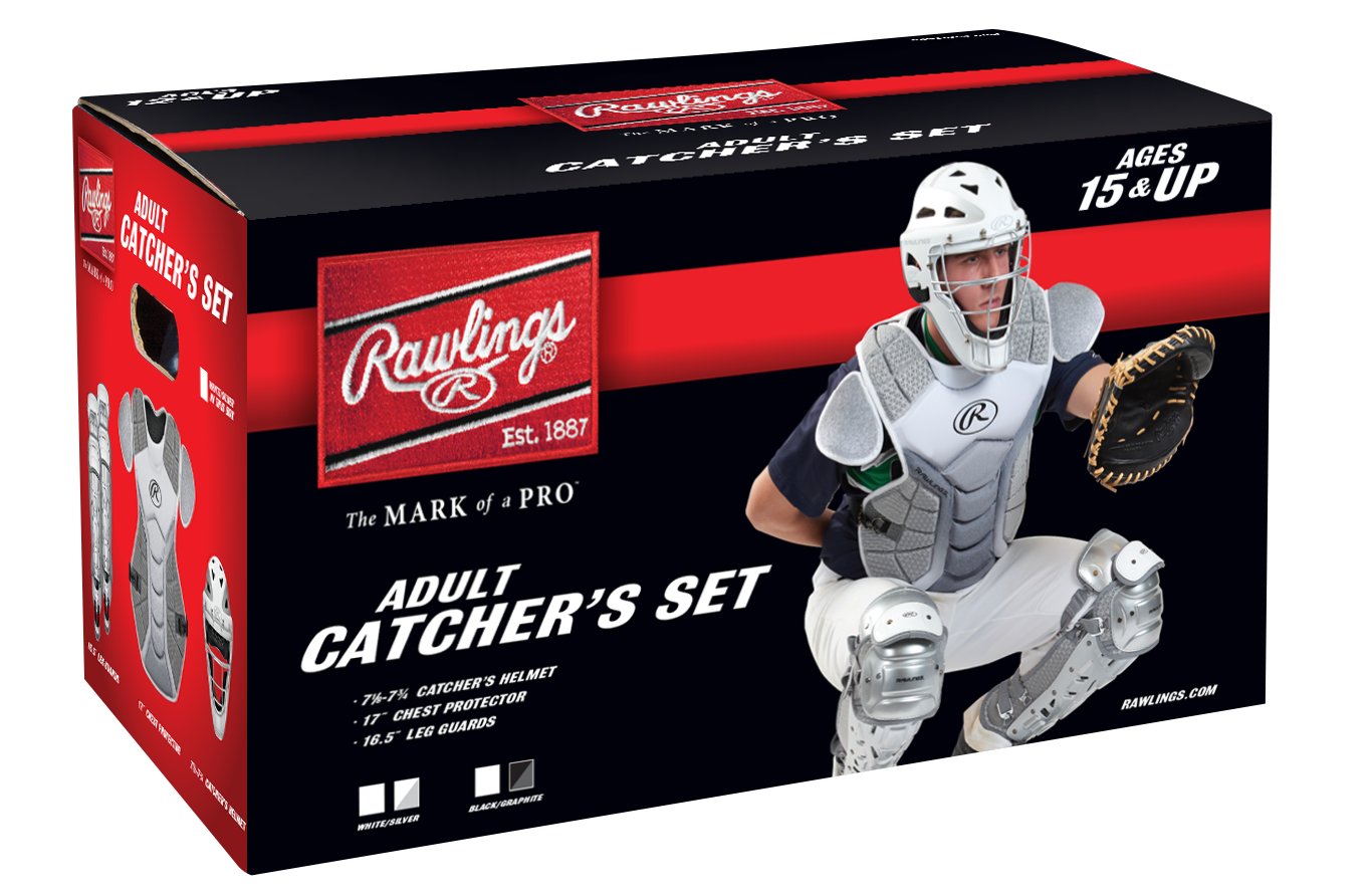 Rawlings Velo Adult Baseball Catcher's Gear Set - Complete Protective Equipment for Baseball & Softball Players - Perfect for Training, Games & Competitive Play