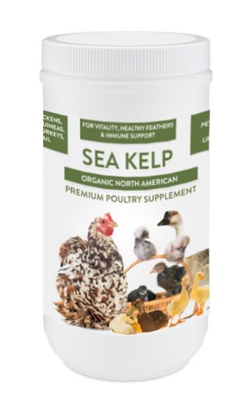 Organic Kelp for Chickens & Ducks - 5lb Natural Poultry Feed Supplement with Vitamins & Minerals | Healthy Egg Production Boost | Perfect for Backyard Flocks & Free-Range Birds | Farm & Homestead Use