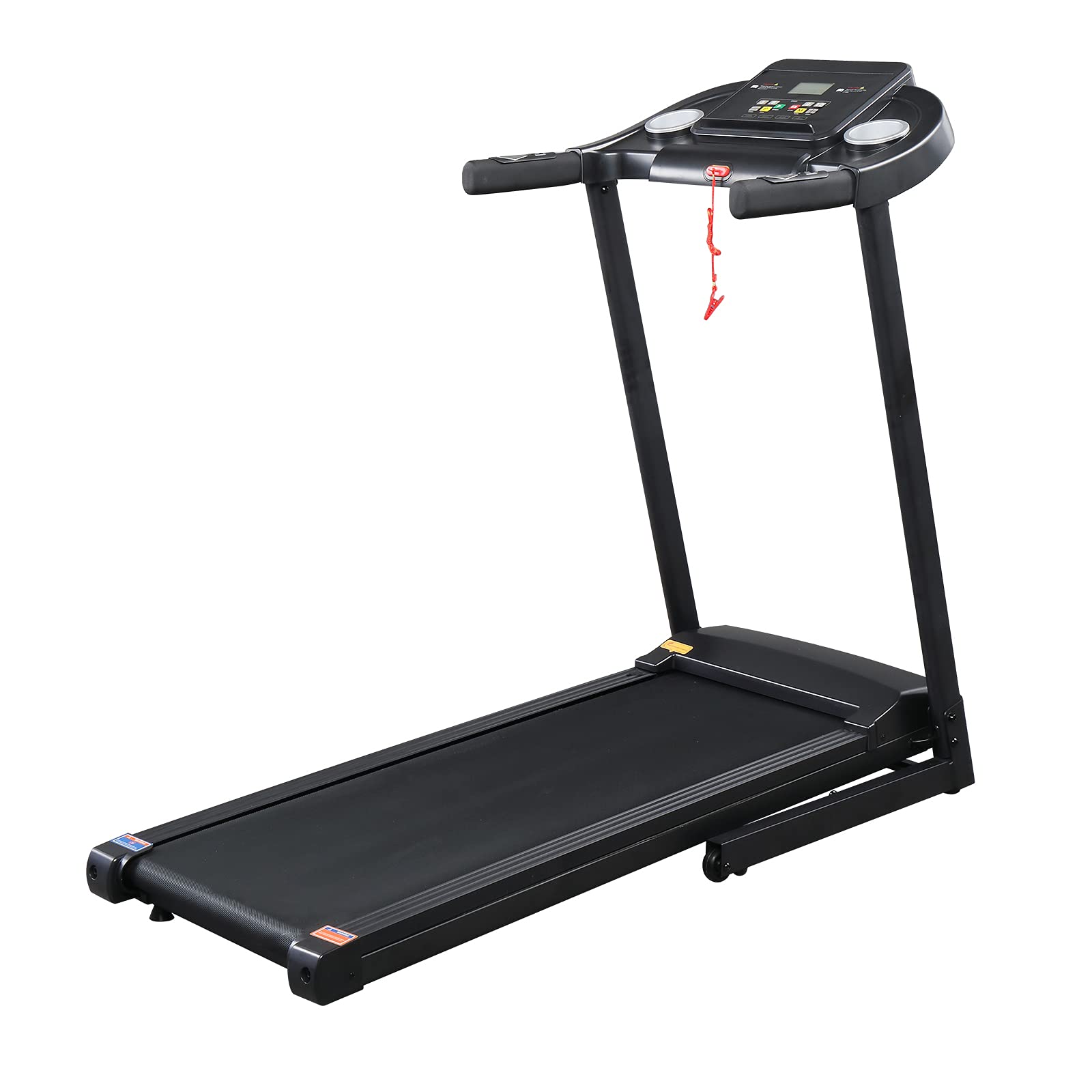 1.0HP Single Function Electric Treadmill with Hydraulic Rod - Home Gym Cardio Equipment for Walking & Running Workouts