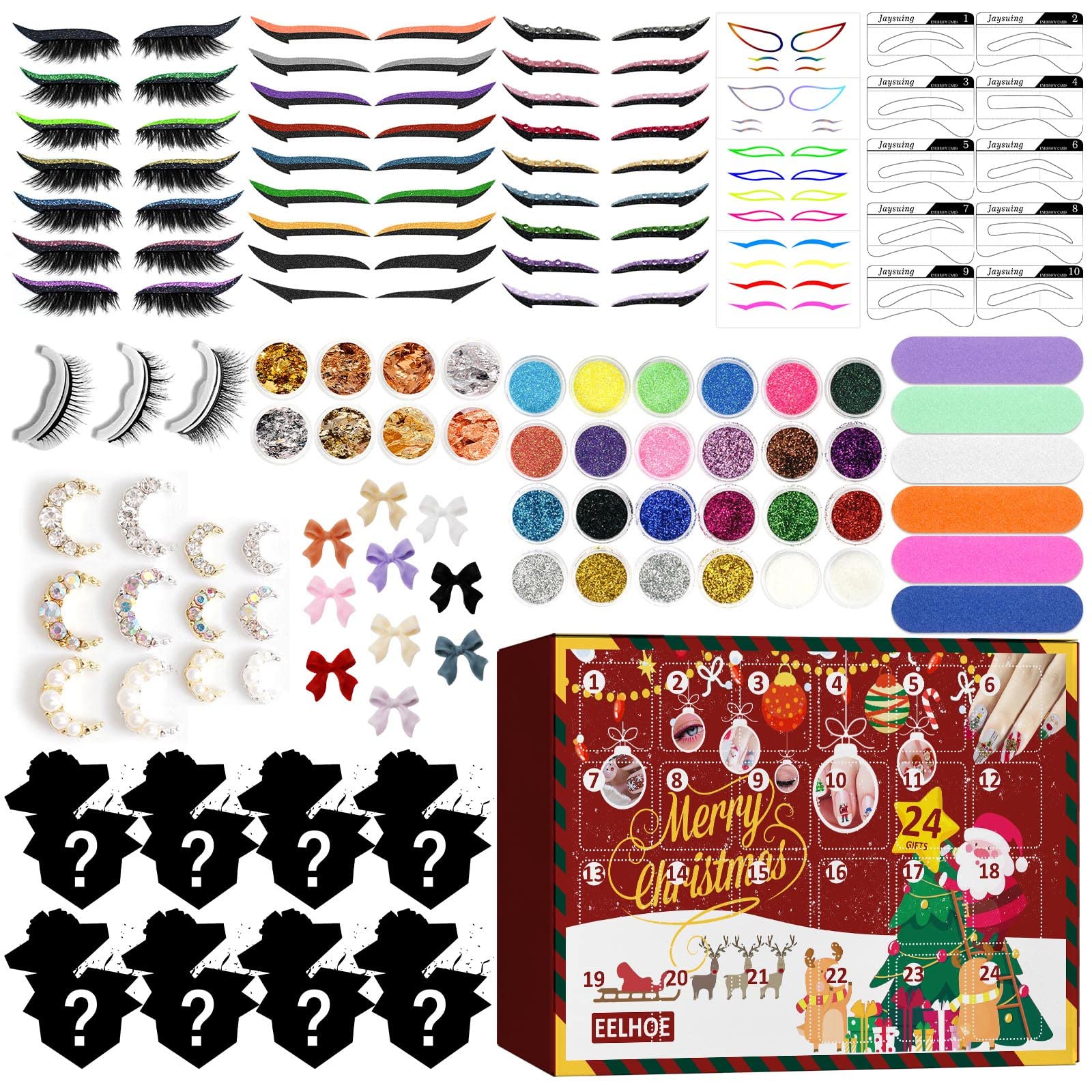 RnemiTe-amo 24-Day Christmas Advent Calendar - Beauty Jewelry Surprise Box with 24 Unique Gifts for Women & Girls | Perfect Holiday Countdown Gift for Christmas, Birthday & Special Occasions