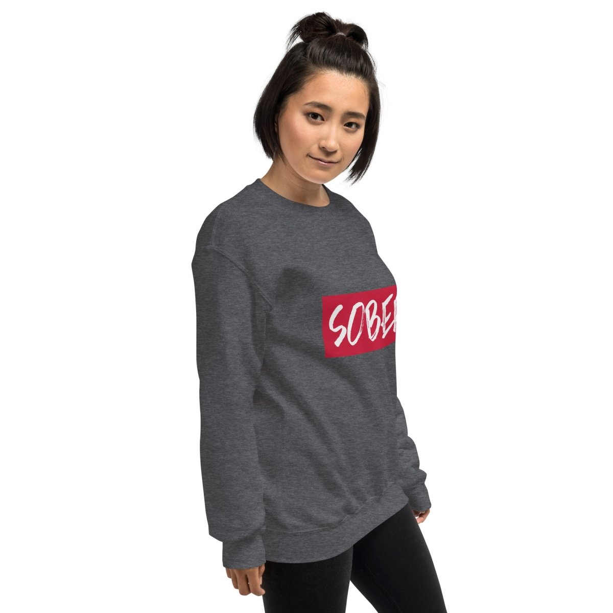 SOBER Statement Unisex Classic Sweatshirt | Comfortable Cotton Pullover Hoodie for Men & Women | Perfect for Casual Wear, Street Style & Lounge Outfits