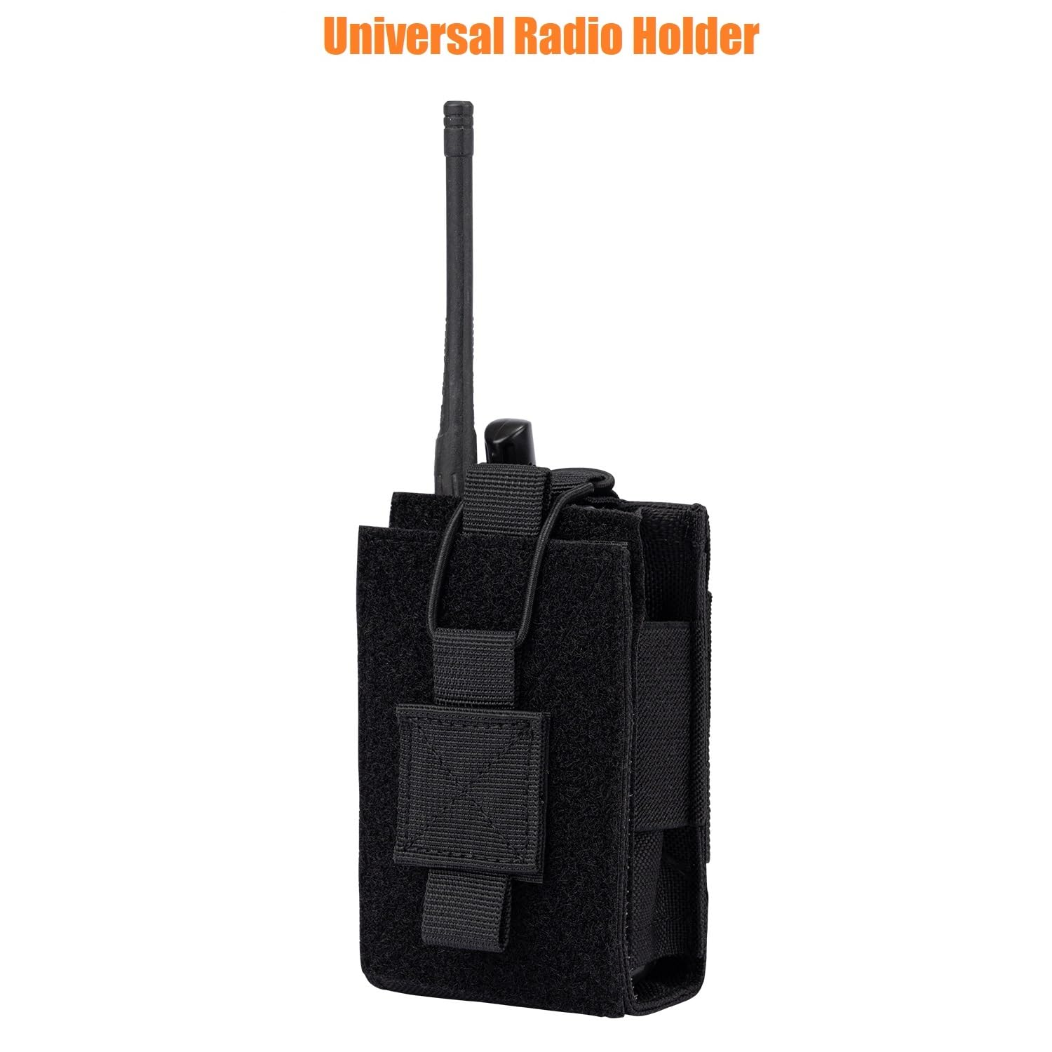 Tactical MOLLE Radio Pouch & Magazine Carrier - Adjustable Walkie Talkie Holder for Duty Belt, 5.56mm/7.62mm Rifle Mag Holster - Durable Nylon Case for Police, Security, Rescue Teams (Ideal for Field Operations & Emergency Response)