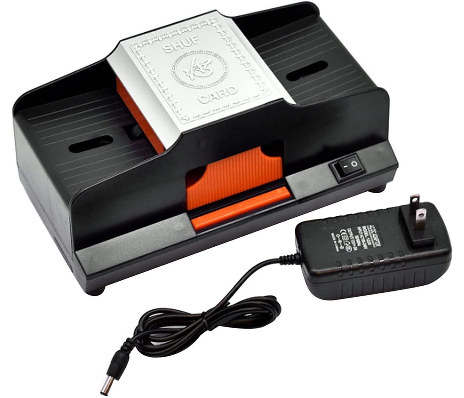 LOJALS Automatic Card Shuffler - 1 or 2 Deck Portable Electric Poker Card Shuffling Machine with Power Cable & Battery Operation for Home, Casino, Game Night & Poker Parties | Professional Card Game Accessory