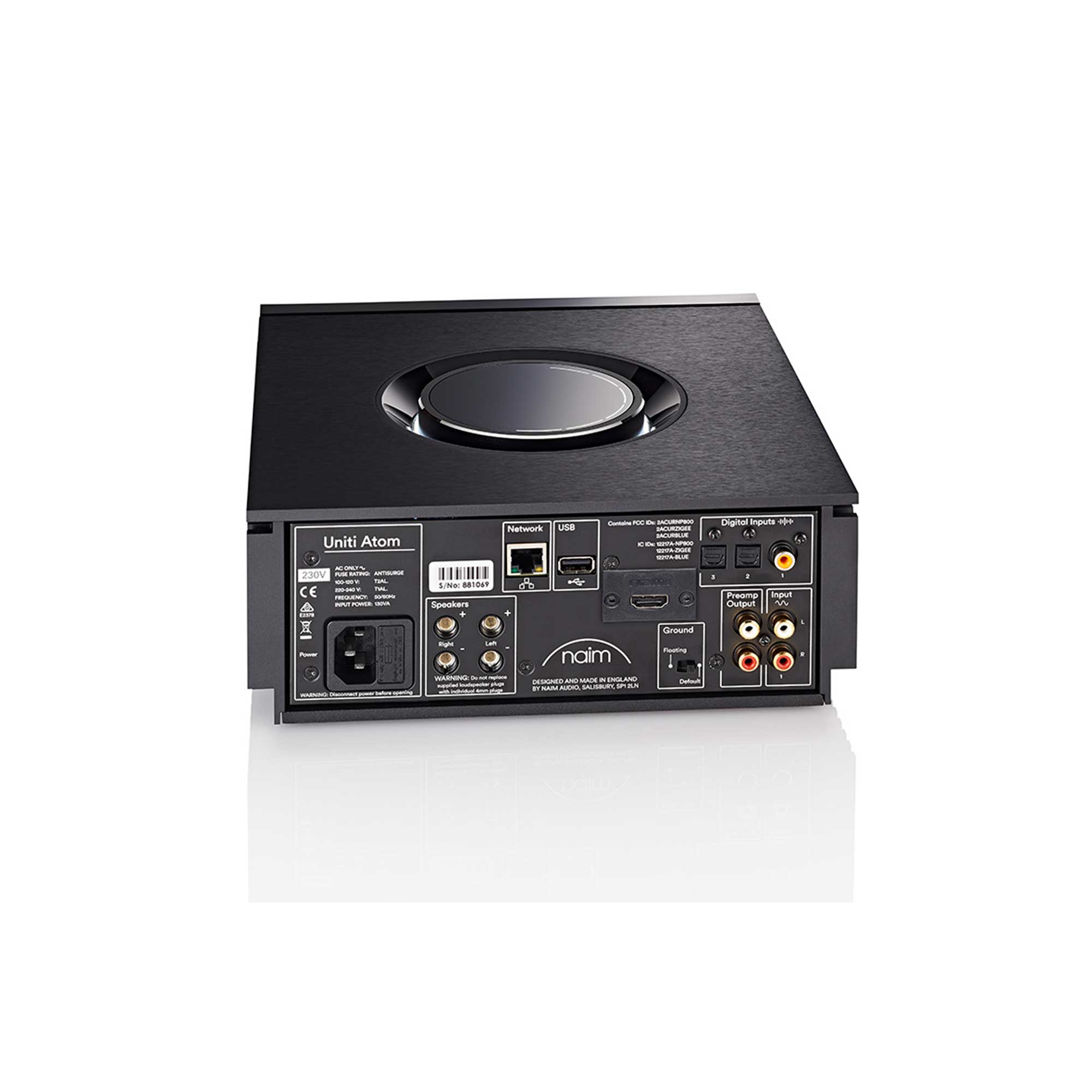 Naim Uniti Atom All-In-One Integrated Amplifier with HDMI ARC - High-Fidelity Audio System for Home Theater & Music Streaming