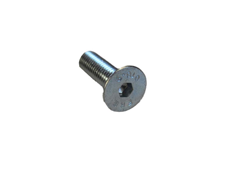M10 x 1.25 x 25mm Zinc Fine Thread Flat Head Bolt - FH1025Z - Ideal for Automotive, Machinery & DIY Projects