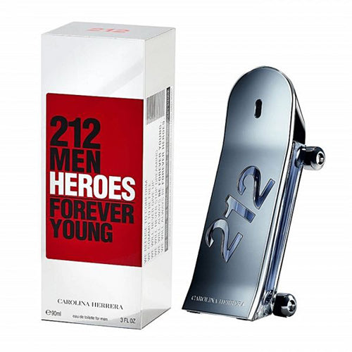 Carolina Herrera 212 Heroes Forever Young 90ml Eau de Toilette for Men - Fresh Citrus & Woody Fragrance for Day & Night Wear, Office & Date Night