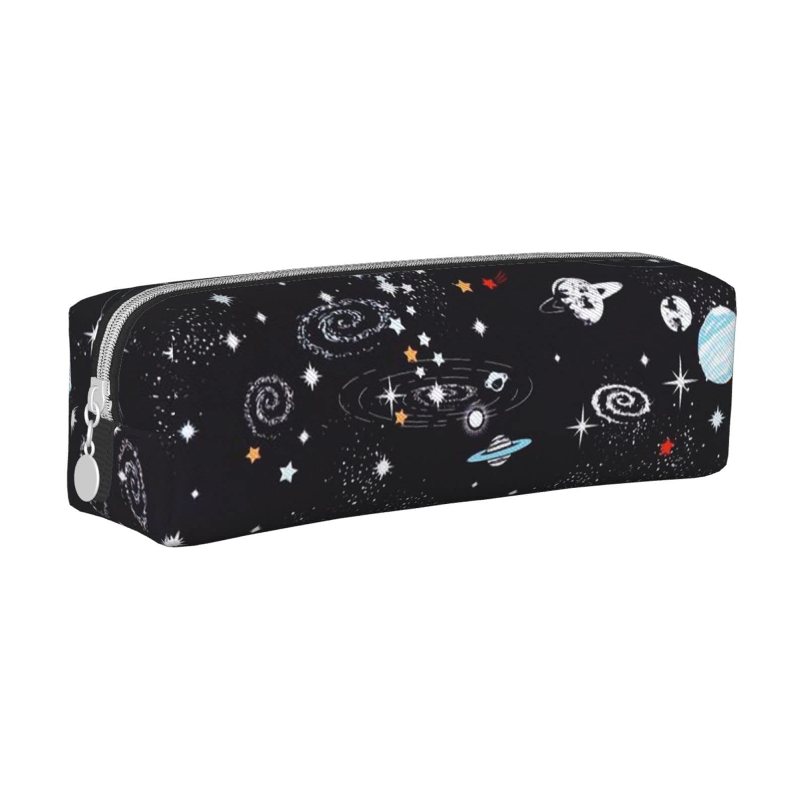 Space Planet Themed Zippered Pencil Case - Durable & Portable Pen Pouch for School, Office & Travel - Perfect Stationery Organizer for Students, Professionals & Artists - Great for Backpacks, Desks & Carry-Ons