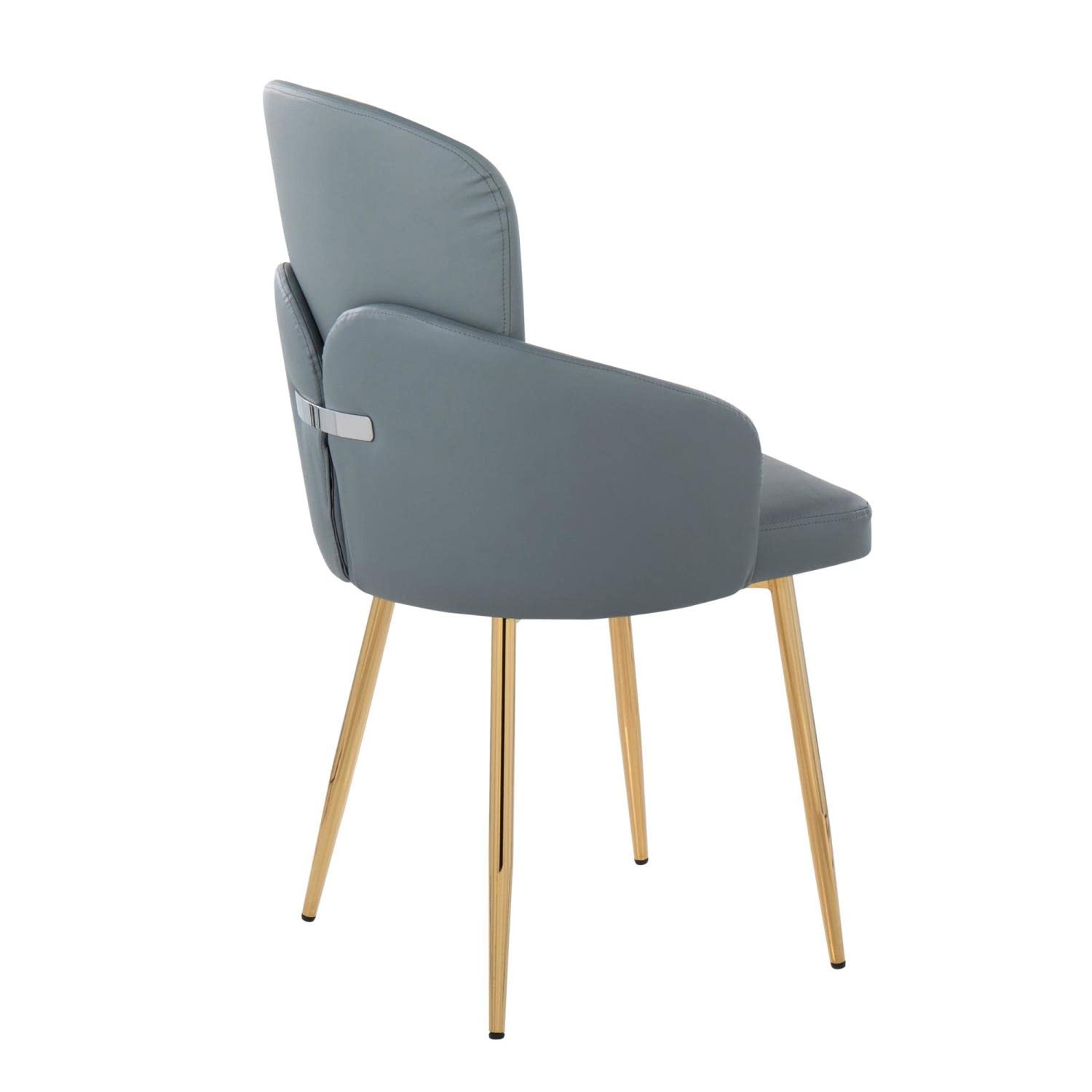 LumiSource Dahlia Upholstered Dining Chairs Set of 2 - Modern Kitchen Chairs for Dining Table - Perfect for Home, Restaurant, and Office Use