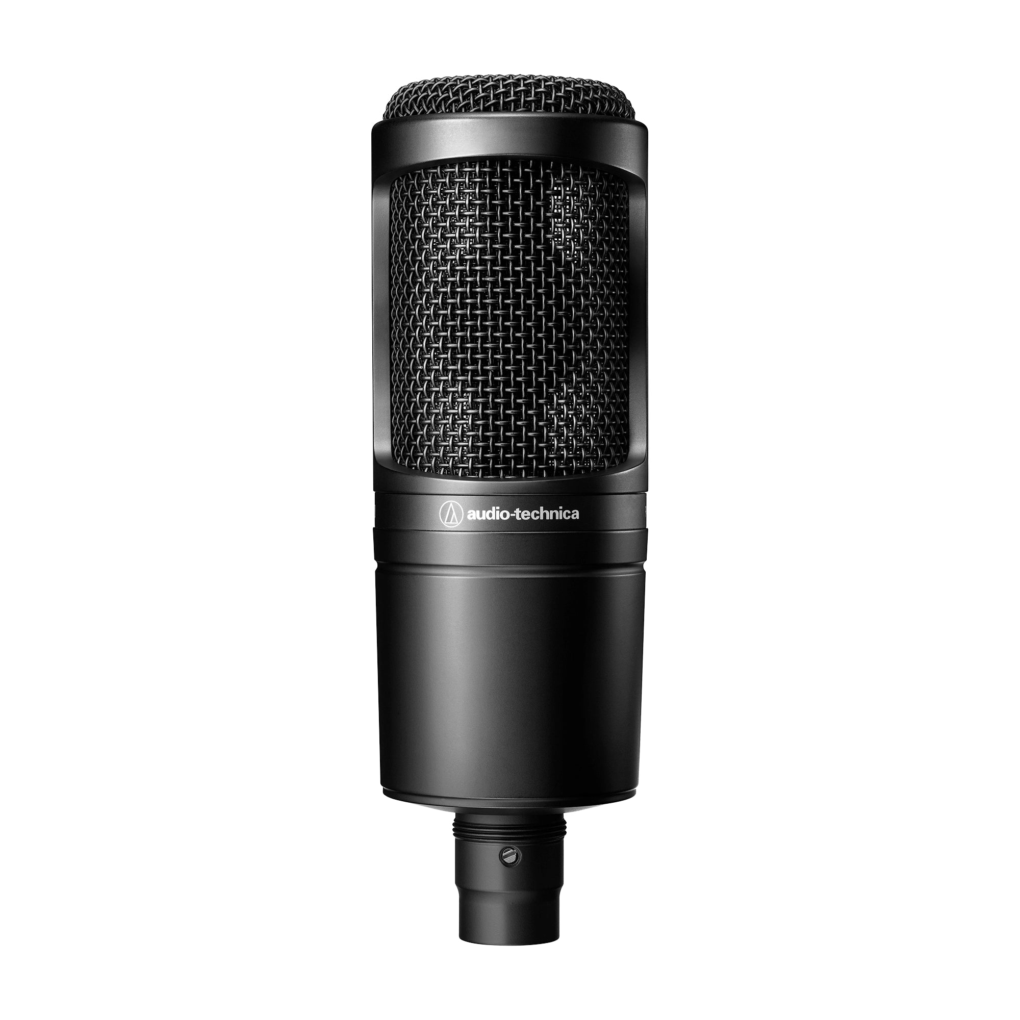 Audio Technica AT2020 Cardioid Condenser Studio Microphone with Large Diaphragm - Perfect for Podcasting, Voice Overs & Home Recording Studios