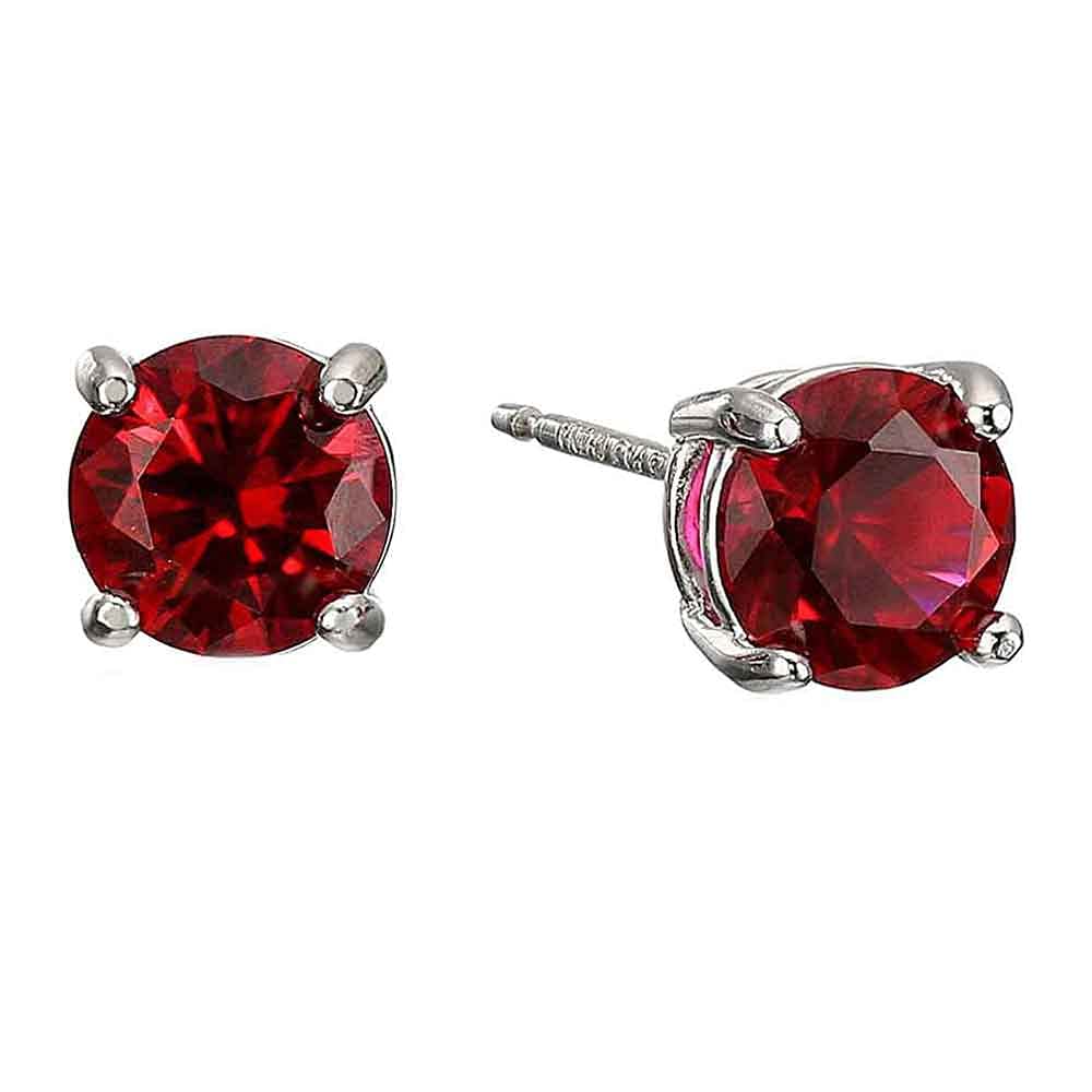 Gemsonclick Round Gemstone Stud Earrings for Women & Men – Choose Your Birthstone, Chakra Healing Jewelry with Butterfly Backing – Perfect for Gifts, Daily Wear & Spiritual Healing