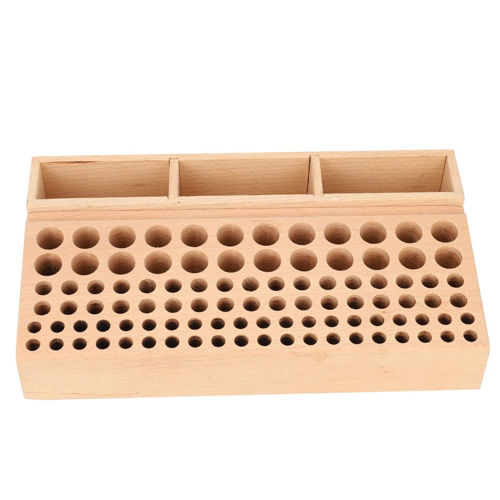 Premium Leather Punch Craft Tool Rack - 100 Hole Wooden Tool Stand for Leatherworking | Durable & Stable Leather Craft Tool Organizer for Home Workshop & Professional Studios | Perfect for Stamping, Embossing & Leather Tool Storage