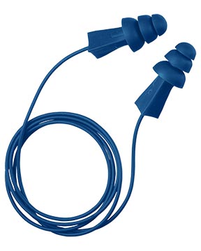 Traceable Light Blue Metal Ear Plugs - Regular Size (100 Pairs per Box) - Perfect for Concerts, Construction, and Noise Reduction