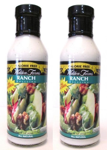Calorie-Free Ranch Salad Dressing (Pack of 2) 12 oz Bottles - Low Carb, Keto-Friendly, Vegan - Perfect for Salads, Dipping & Healthy Meal Prep