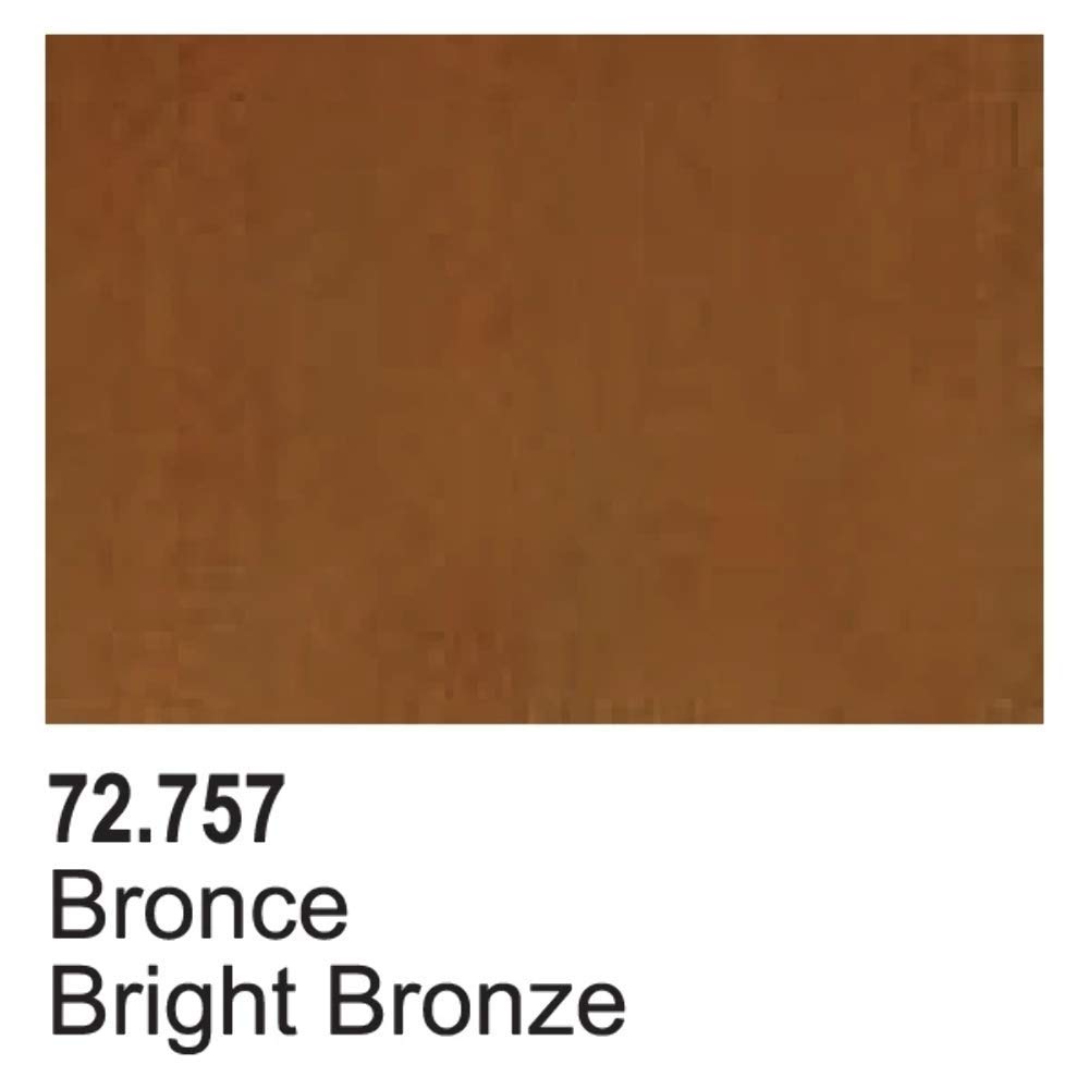 Vallejo Game Air Bright Bronze Paint - 17ml Acrylic Metallic Paint for Miniatures, Models & Wargaming - Perfect for Warhammer, D&D, and Tabletop Gaming