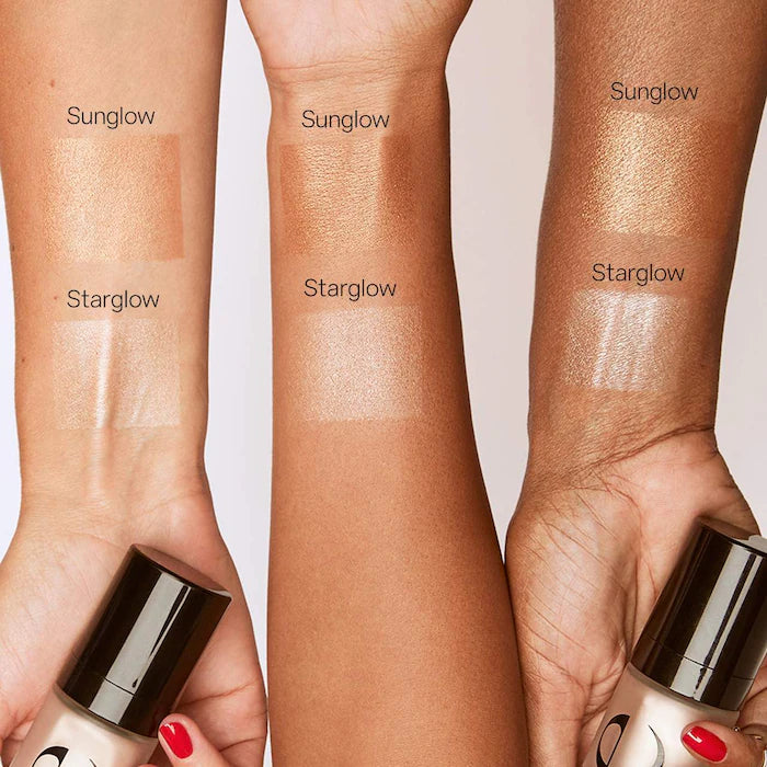 Saie Glowy Super Gel - Lightweight Dewy Multipurpose Highlighter for Face & Body | Natural Glow Makeup for Everyday Wear & Special Occasions