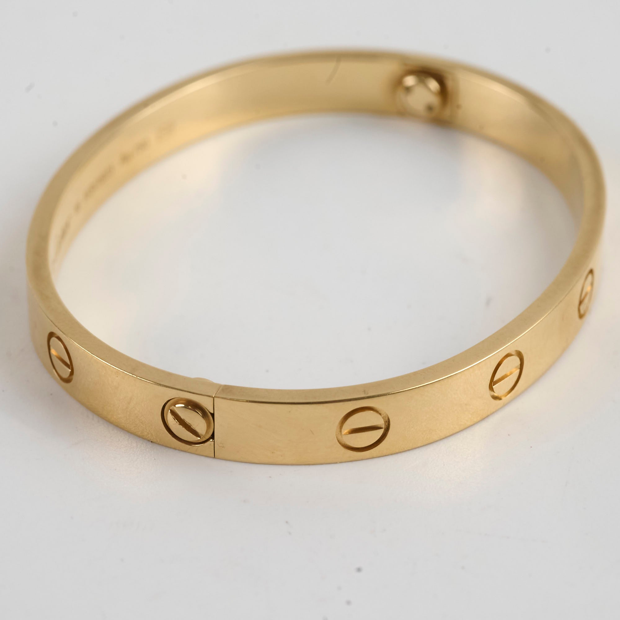 Cartier Love Bracelet 18K Yellow Gold Size 16 - Luxury Jewelry Gift for Women, Anniversary & Valentine's Day